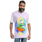 Guitar Line Art Men's T-Shirt Front View